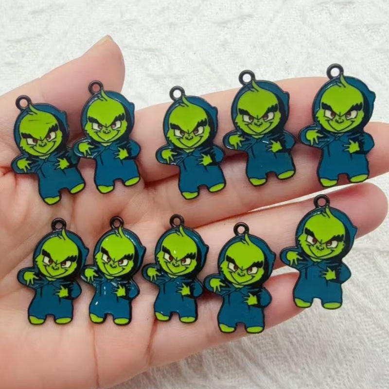 Gaming Accessories Gifts - 10pcs alloy drip oil cartoon Christmas