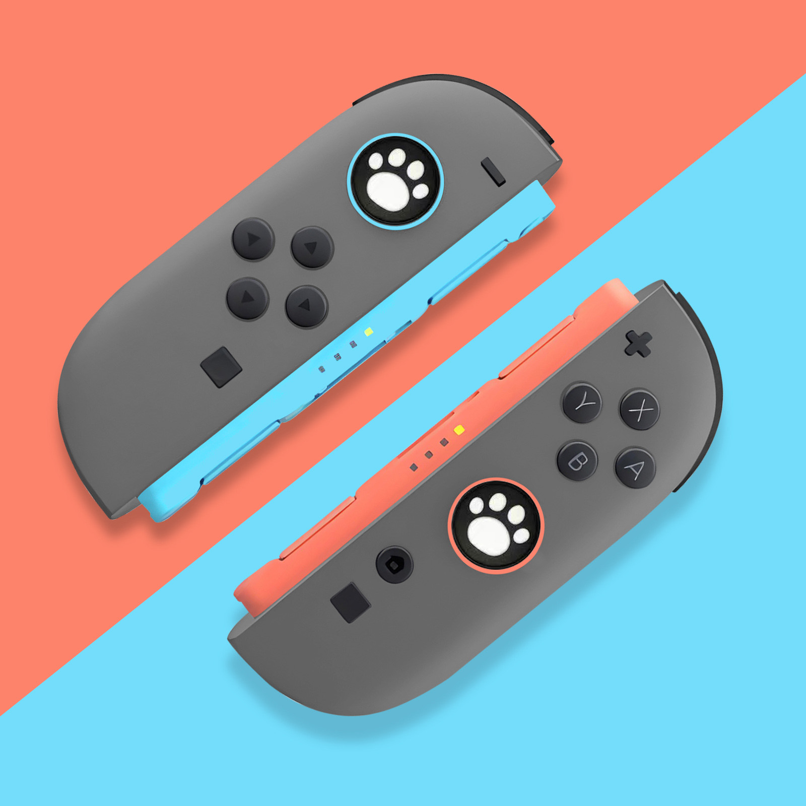 2pcs Cute Cat Silicone Grip Co - Gaming Kit Accessories Nintendo Switch review and price
