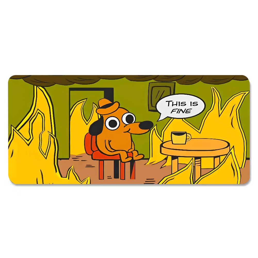 This Is Fine Dog Dachshund Mou - Gaming Accessories Cheap review and price