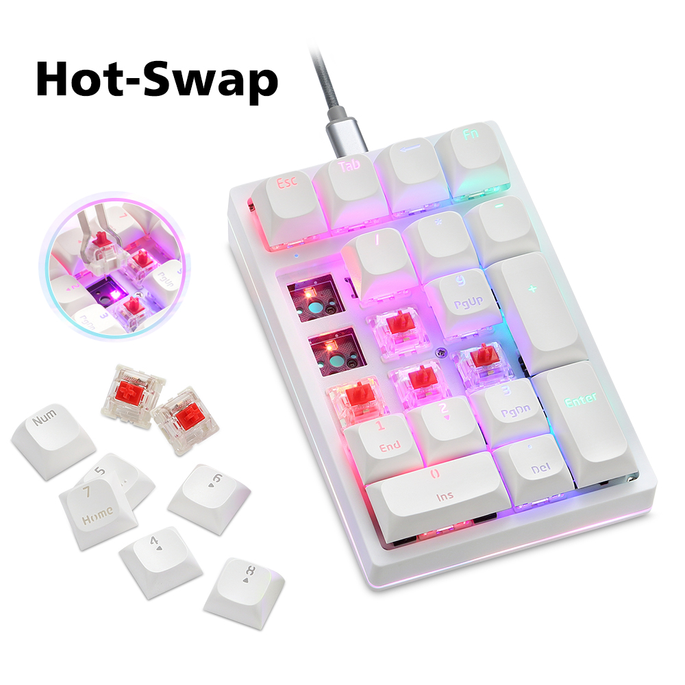 K24Pro 21Keys Number Pad Mecha - Keyboard Numpad Separate review and price