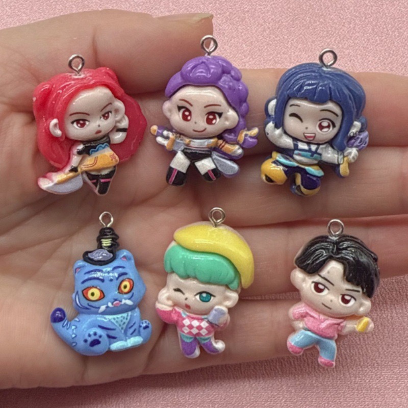 10pcs resin cartoon pendant, D - Gaming Accessories Gifts review and price