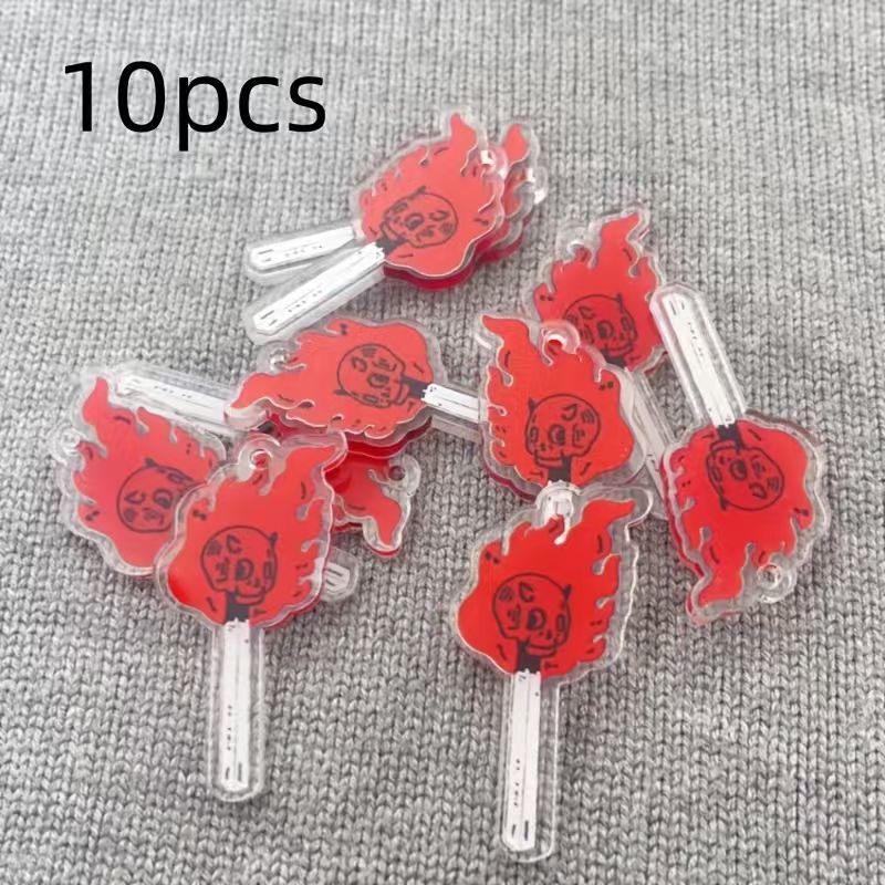 10pcs acrylic skull pendant, D - Gaming Accessories Gifts review and price