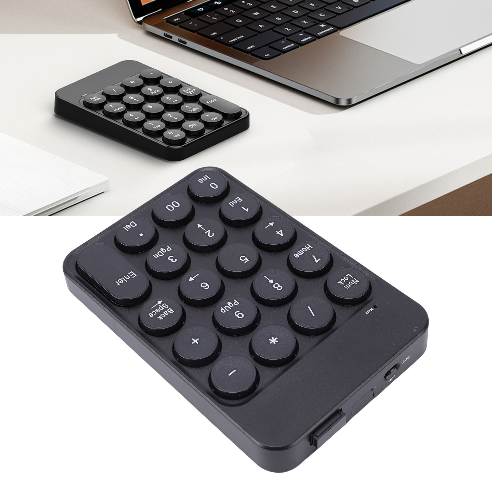 Mini Numeric Keypad with Round - Keyboard Numpad Separate review and price