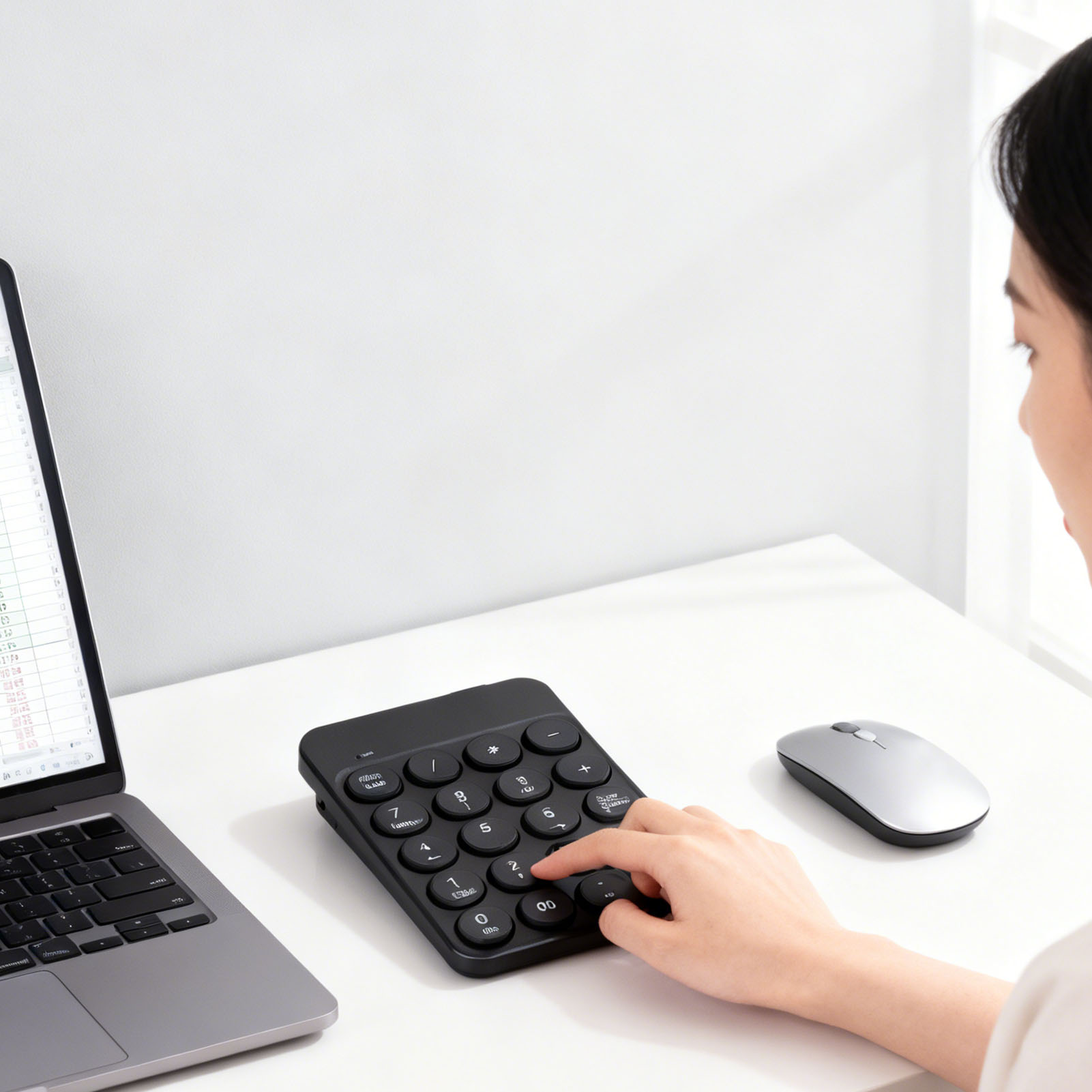 Mini Numeric Keypad with Round - Keyboard Numpad Separate review and price