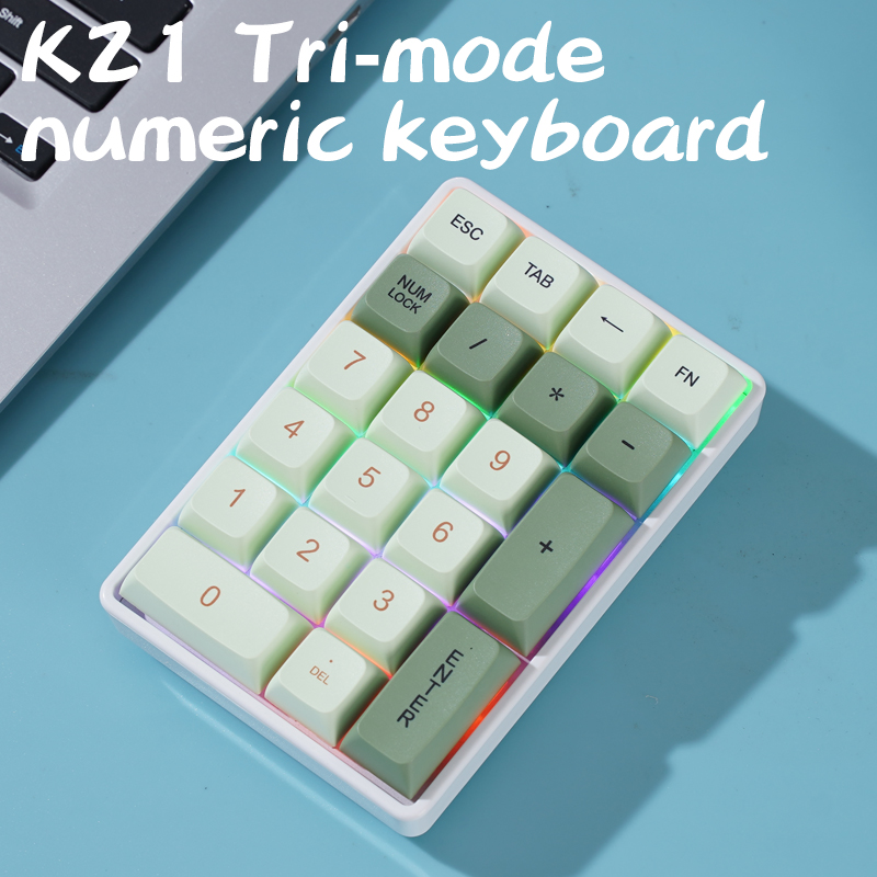 FREEWOLF K21 Wireless Mechanic - Keyboard Numpad Separate review and price